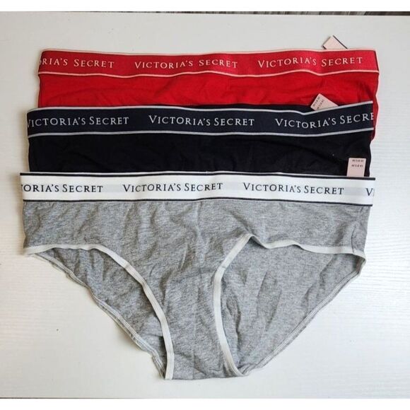 NWT, Victoria's Secret Cotton Briefs, Size Large Set of 3 - Picture 1 of 5